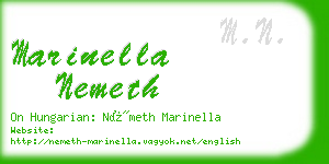 marinella nemeth business card
